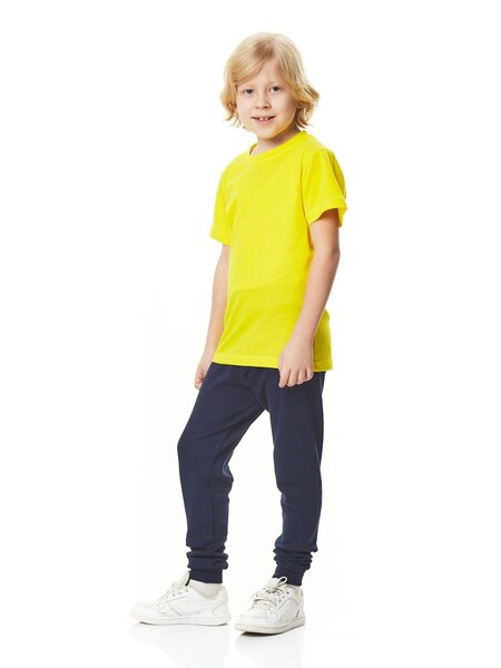 Футболка Мальчикам Le&lo Жёлтый Без рисунка (фото 2)