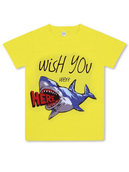 Футболка Мальчикам Bonito Жёлтый Акула (фото 1)