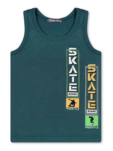 Майка Мальчикам Bonito Зелёный тёмный Надпись (фото 1)