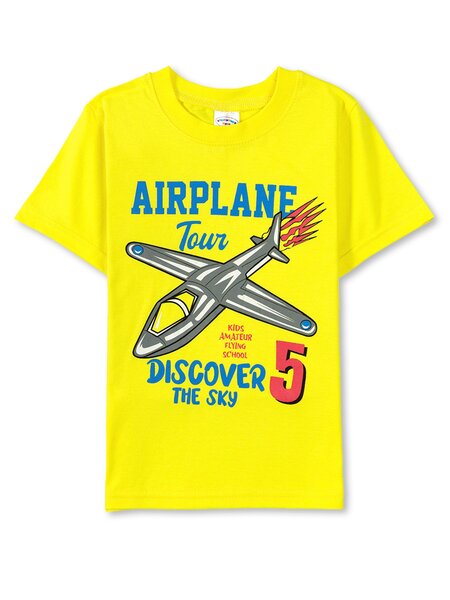 Футболка Мальчикам Узбекистан Жёлтый Самолёт (фото 1)
