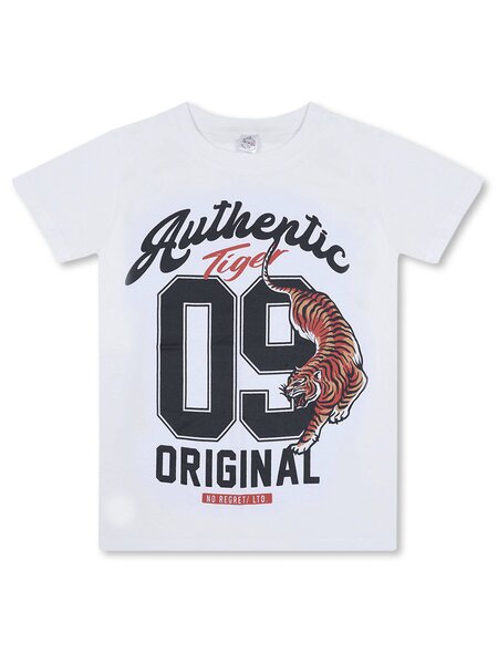 Футболка Мальчикам Bonito Белый Цифры (фото 1)