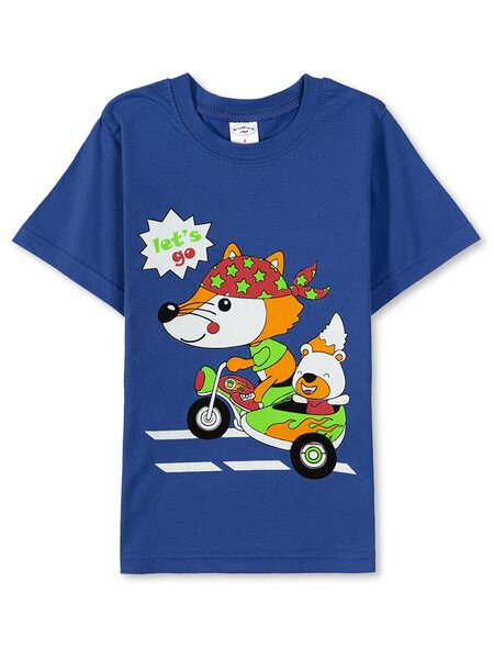 Футболка Мальчикам Узбекистан Ультрамарин Лисёнок (фото 1)