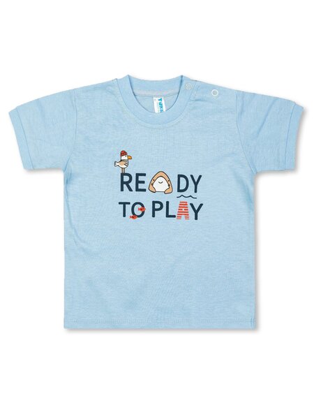 Футболка Мальчикам Takro Голубой Надпись (фото 1)
