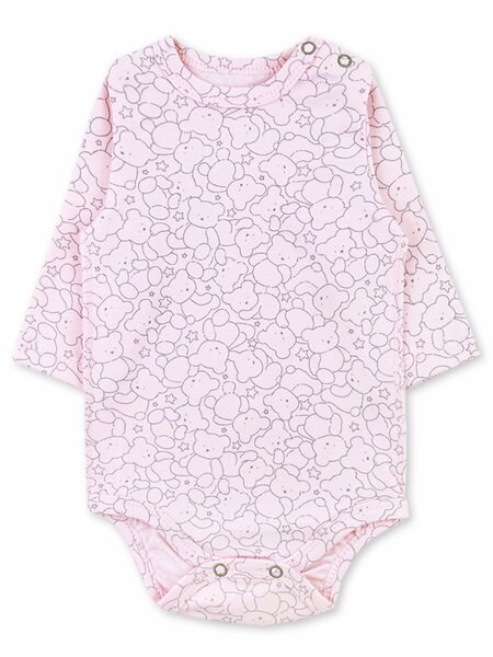 Боди Новорождённым Юлала Розовый светлый Мишки (фото 1)