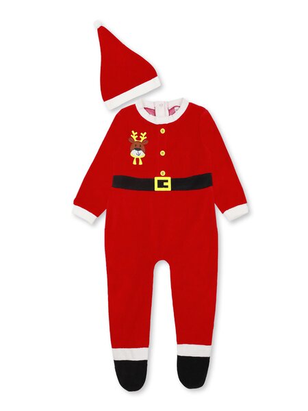 Комплект новогодний Новорождённым Bonito Красный Олень (фото 1)
