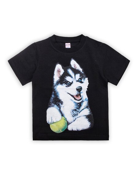 Футболка Мальчикам Bonito Чёрный Собачка (фото 1)