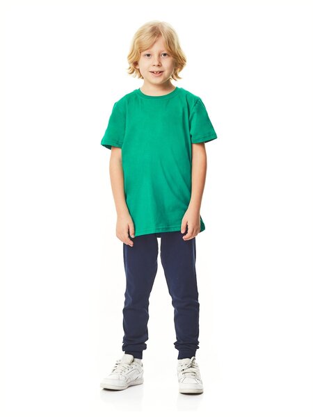 Футболка Мальчикам Le&lo Зелёный Без рисунка (фото 2)