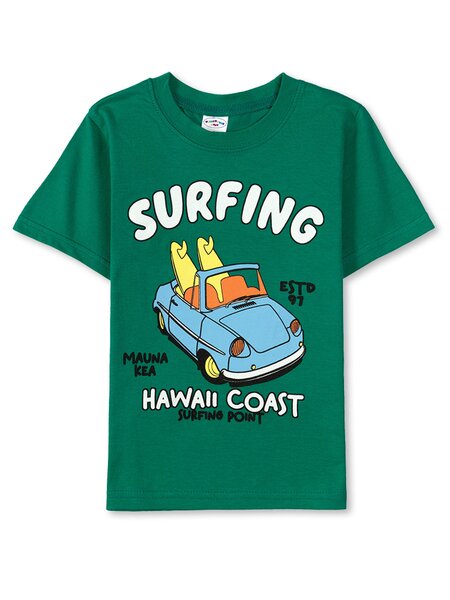 Футболка Мальчикам Узбекистан Зелёный Машина (фото 1)