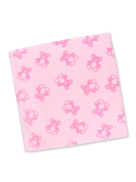 Плед флисовый Новорождённым Юлала Розовый Мишки (фото 1)