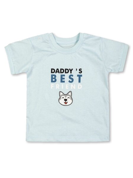 Футболка Мальчикам Takro Голубой светлый Надпись (фото 1)