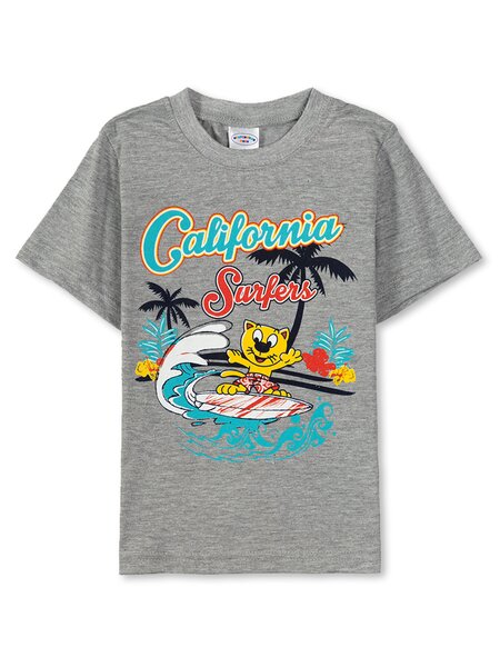 Футболка Мальчикам Узбекистан Серый меланж Пальмы (фото 1)