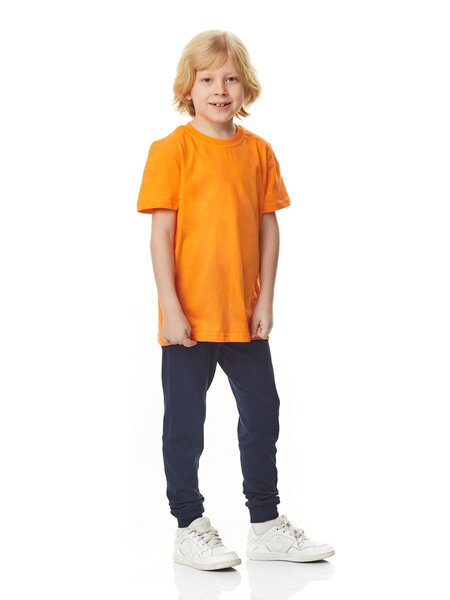 Футболка Мальчикам Le&lo Оранжевый Без рисунка (фото 2)
