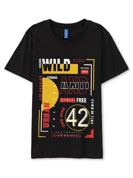 Футболка Мальчикам Весёлый супер далматинец Чёрный Надпись (фото 1)