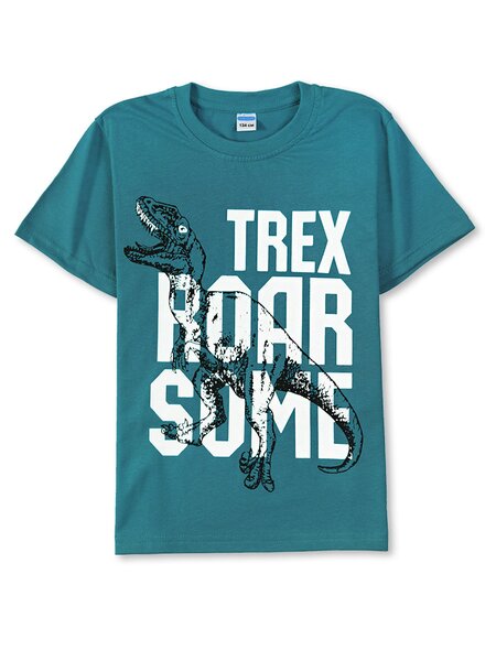 Футболка Мальчикам Sladikmladik Изумрудный Динозавр (фото 1)