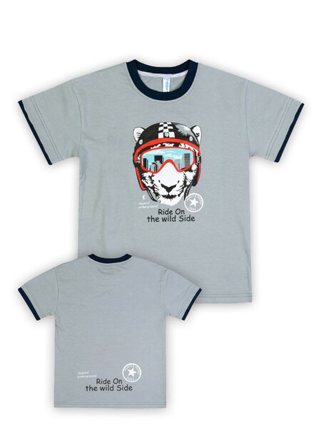 Футболка Мальчикам Takro Серый Тигр (фото 1)