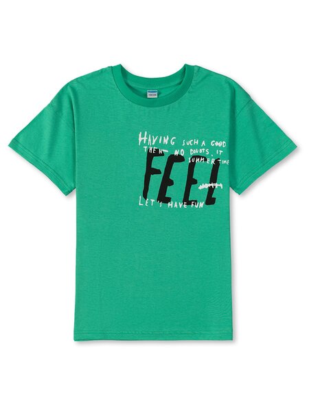 Футболка Мальчикам Sladikmladik Зелёный Надпись (фото 1)