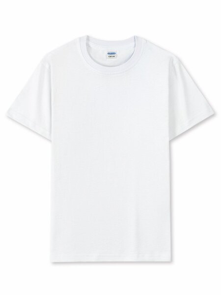 Футболка Мальчикам Sladikmladik Белый Без рисунка (фото 1)