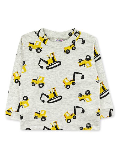 Кофточка Новорождённым Юлала Серый меланж; Жёлтый Техника (фото 1)