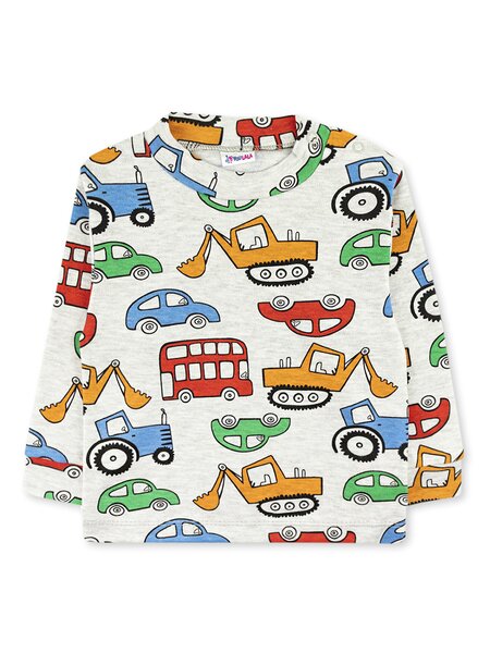 Кофточка Новорождённым Юлала Серый меланж Транспорт (фото 1)