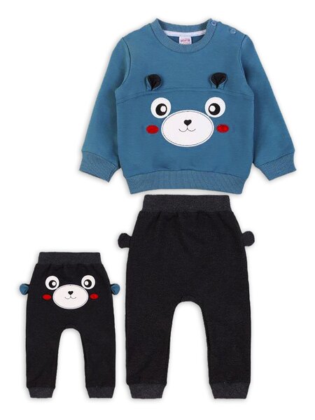 Комплект Новорождённым Bonito Серо-синий Мордочка (фото 1)