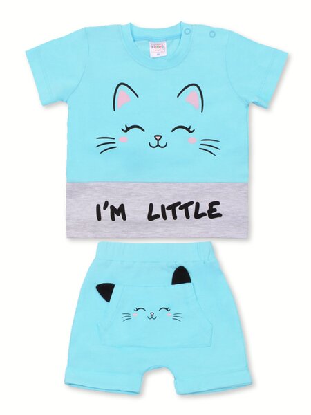 Комплект Новорождённым Bonito Голубой Мордочка (фото 1)