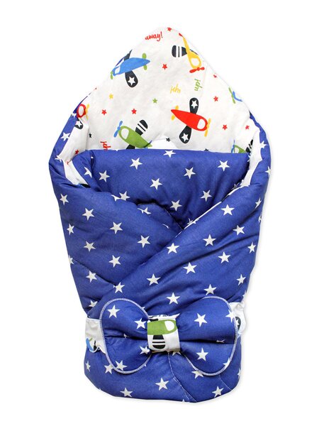 Комплект на выписку лето Новорождённым Россия Белый; Синий Самолёты (фото 1)