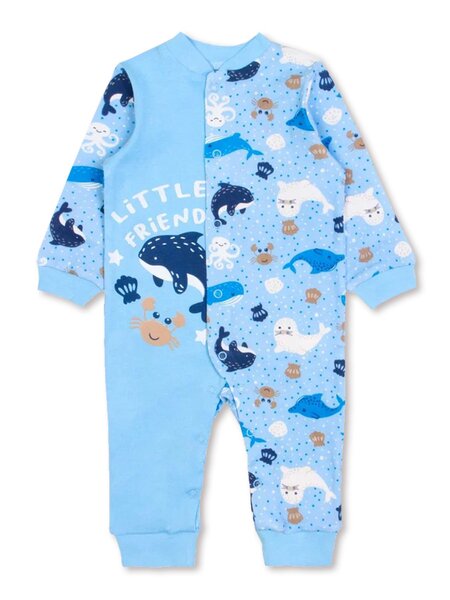 Комбинезон Новорождённым Bonito Голубой Море (фото 1)