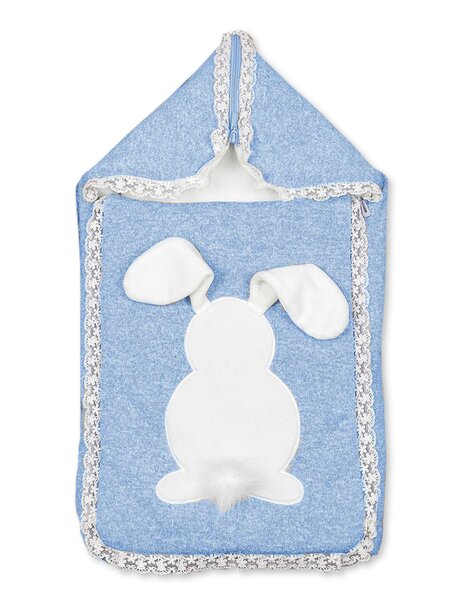 Конверт на выписку Новорождённым Россия Голубой Зайка (фото 1)