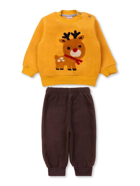 Комплект Новорождённым Bonito Горчичный; Коричневый Олень (фото 1)