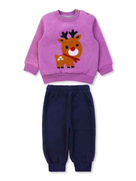 Комплект Новорождённым Bonito Сиреневый; Чернильный Олень (фото 1)