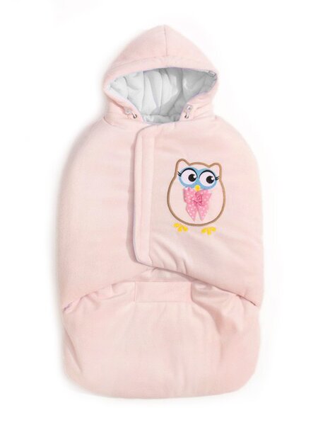 Конверт в автокресло Новорождённым Россия Розовый Сова (фото 1)