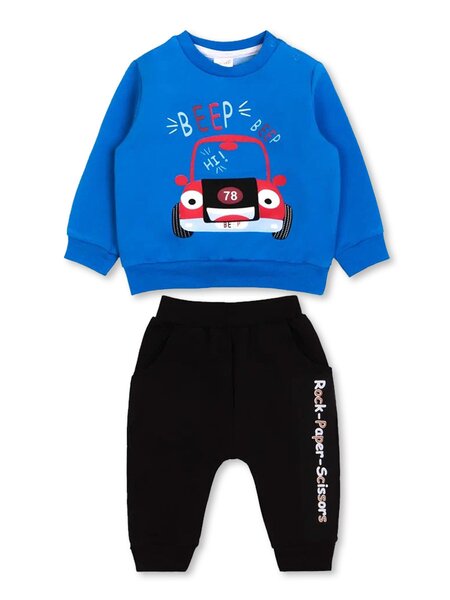 Комплект Новорождённым Bonito Синий; Чёрный Машинка (фото 1)