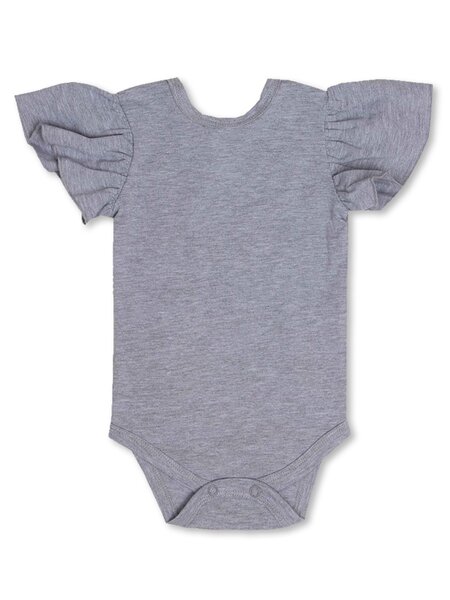 Боди Новорождённым Bonito Серый меланж Бантик (фото 2)