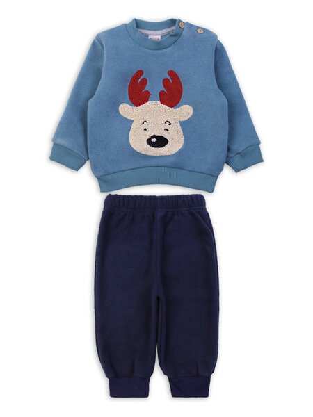 Комплект Новорождённым Bonito Серо-синий; Чернильный Олень (фото 1)