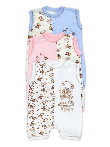 Песочник Новорождённым Россия Микс Мишки (фото 1)