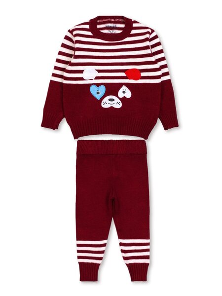 Комплект Новорождённым Bonito Бордовый Мордочка (фото 1)