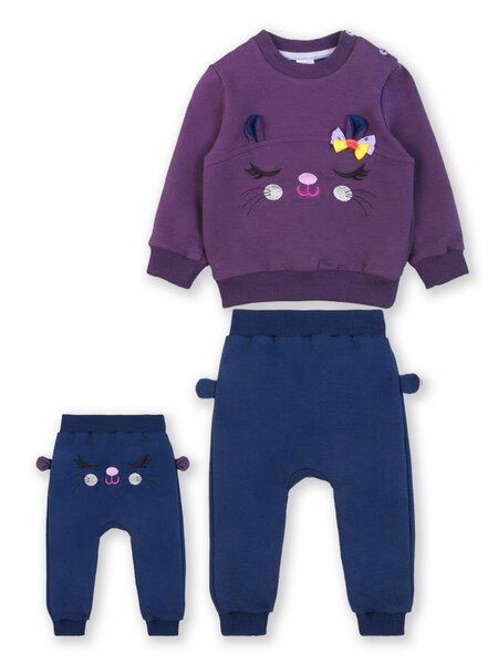 Комплект Новорождённым Bonito Фиолетовый тёмный Мордочка (фото 1)