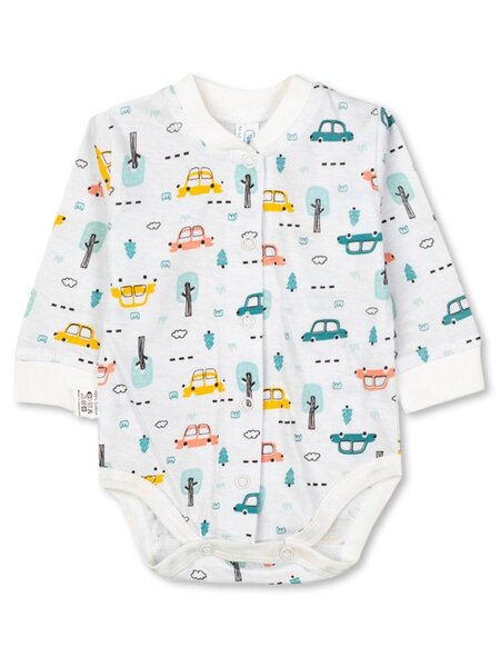 Боди Новорождённым Takro Белый Машинки (фото 1)