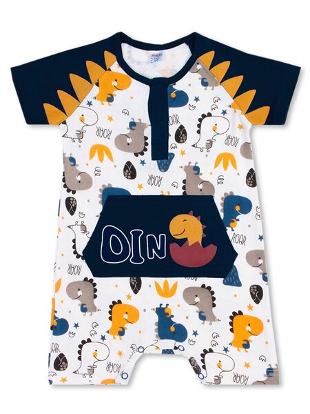 Песочник Новорождённым Bonito Чернильный; Белый Динозаврики (фото 1)