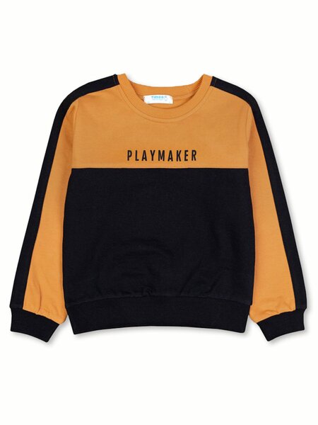 Джемпер Мальчикам Takro Горчичный; Чёрный Надпись (фото 1)