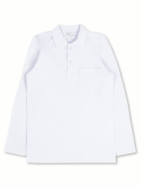 Поло Мальчикам Bonito Белый Без рисунка (фото 1)