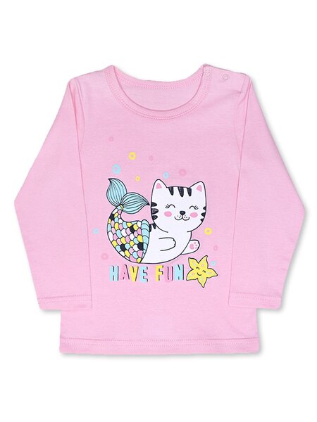 Кофточка Новорождённым Лунёва Розовый Котик (фото 1)