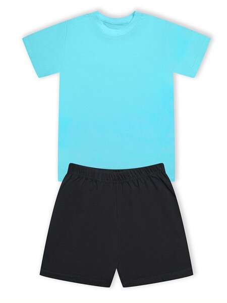 Костюм спортивный Мальчикам Россия Голубой; Чёрный Без рисунка (фото 1)