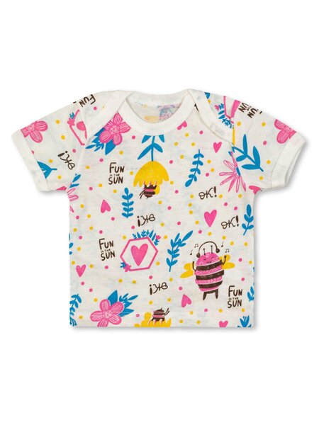 Футболка Новорождённым Takro Молочный Пчёлка (фото 1)