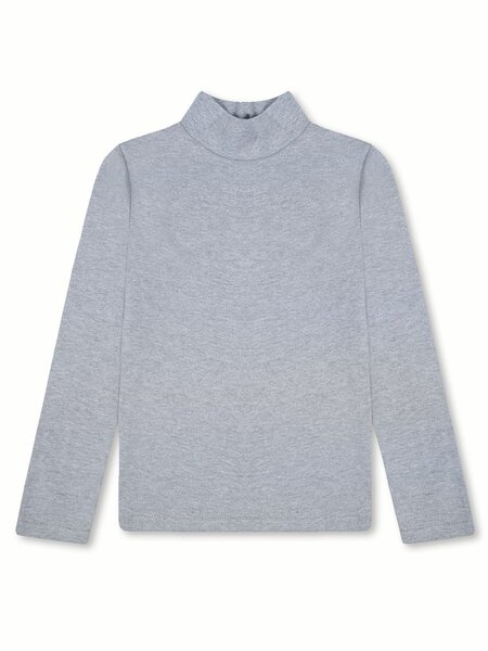 Водолазка Девочкам Bonito Серый меланж Без рисунка (фото 1)