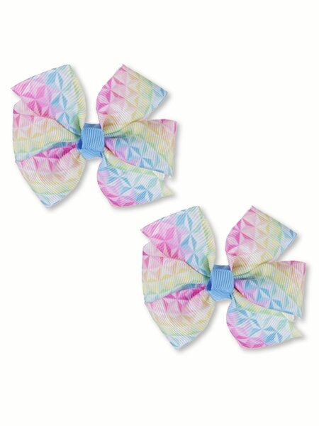 Бантик на резинке, 2 шт Девочкам Baby`s joy Микс Без рисунка (фото 1)