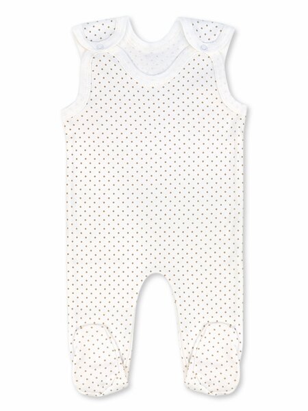 Ползунки высокие Новорождённым Россия Белый; Бежевый Горох (фото 1)