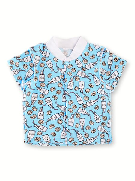 Кофточка Новорождённым Россия Голубой Молоко (фото 1)