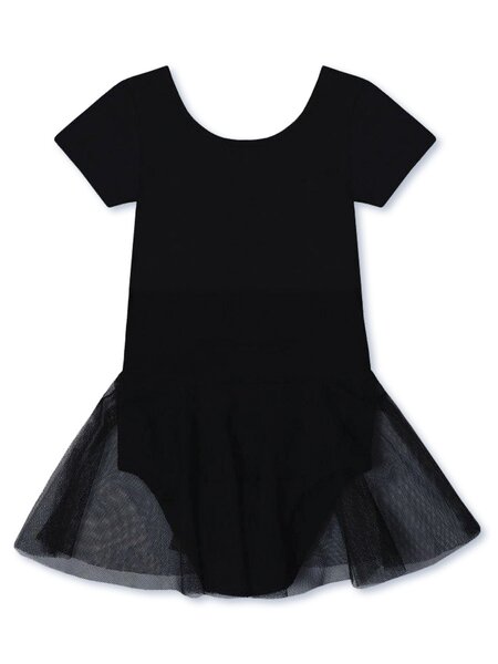 Платье гимнастическое Девочкам Bonito Чёрный Без рисунка (фото 1)
