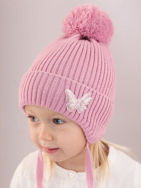 Шапка Девочкам Россия Микс Бабочка (фото 1)